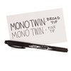 Tombow MONO TWIN PERMANENT MARKER, BK 56500